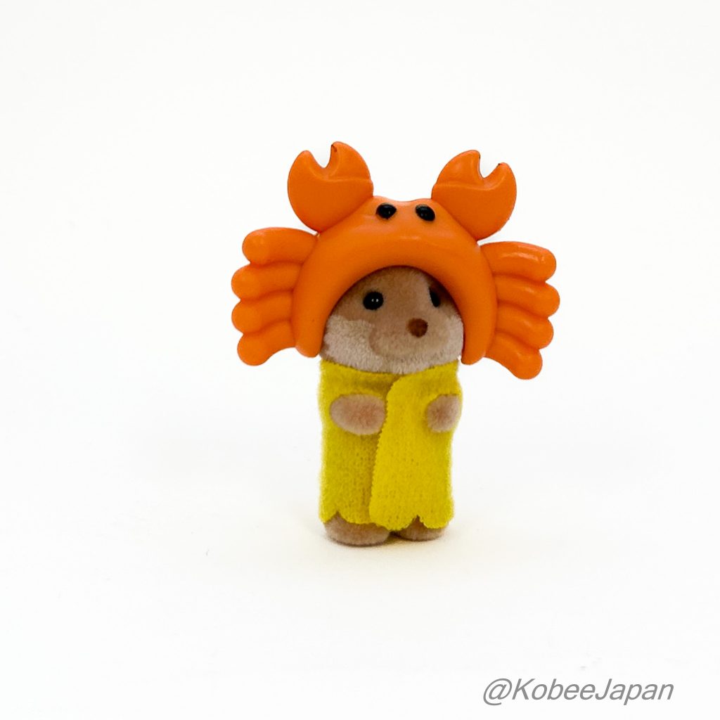 Baby Sea Friends Series Baby Otter With Crab Hat 2023 Sylvanian Families Calico Critters