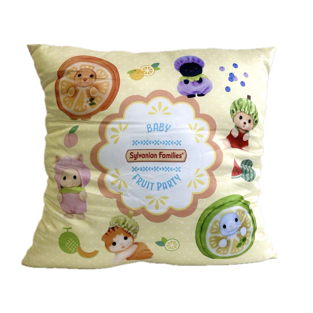 Square Cushion 43cm Baby Fruit Party Sylvanian Families Calico Critters