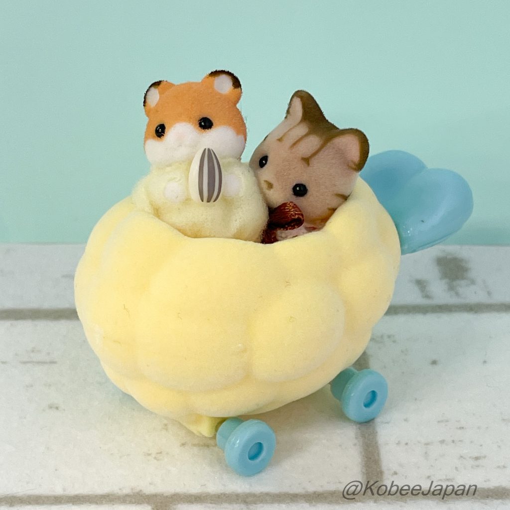 Capsule Toy Double-fried Shrimp Cart Horse Mackerel