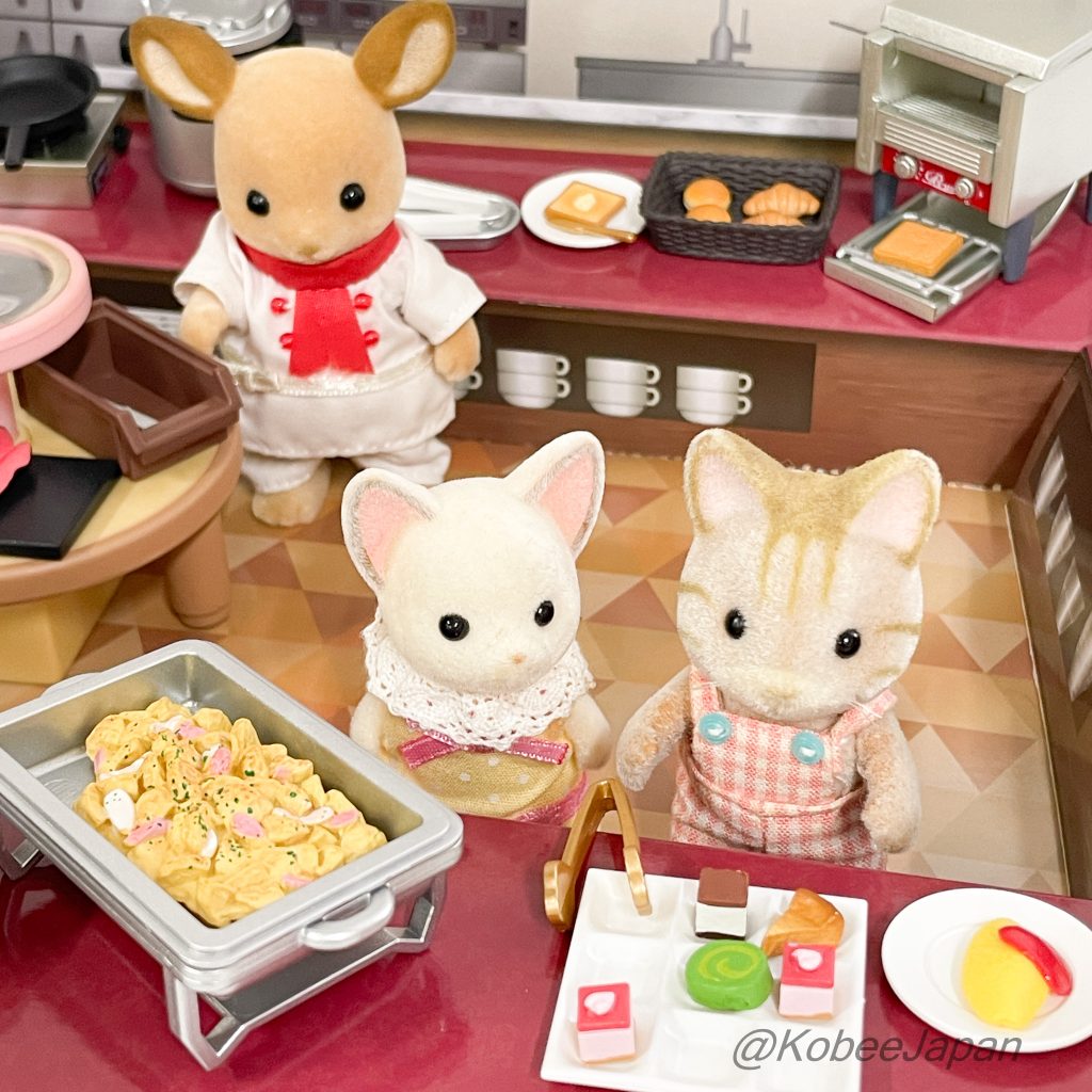 Hotel Buffet 8 piece complete set Re-ment