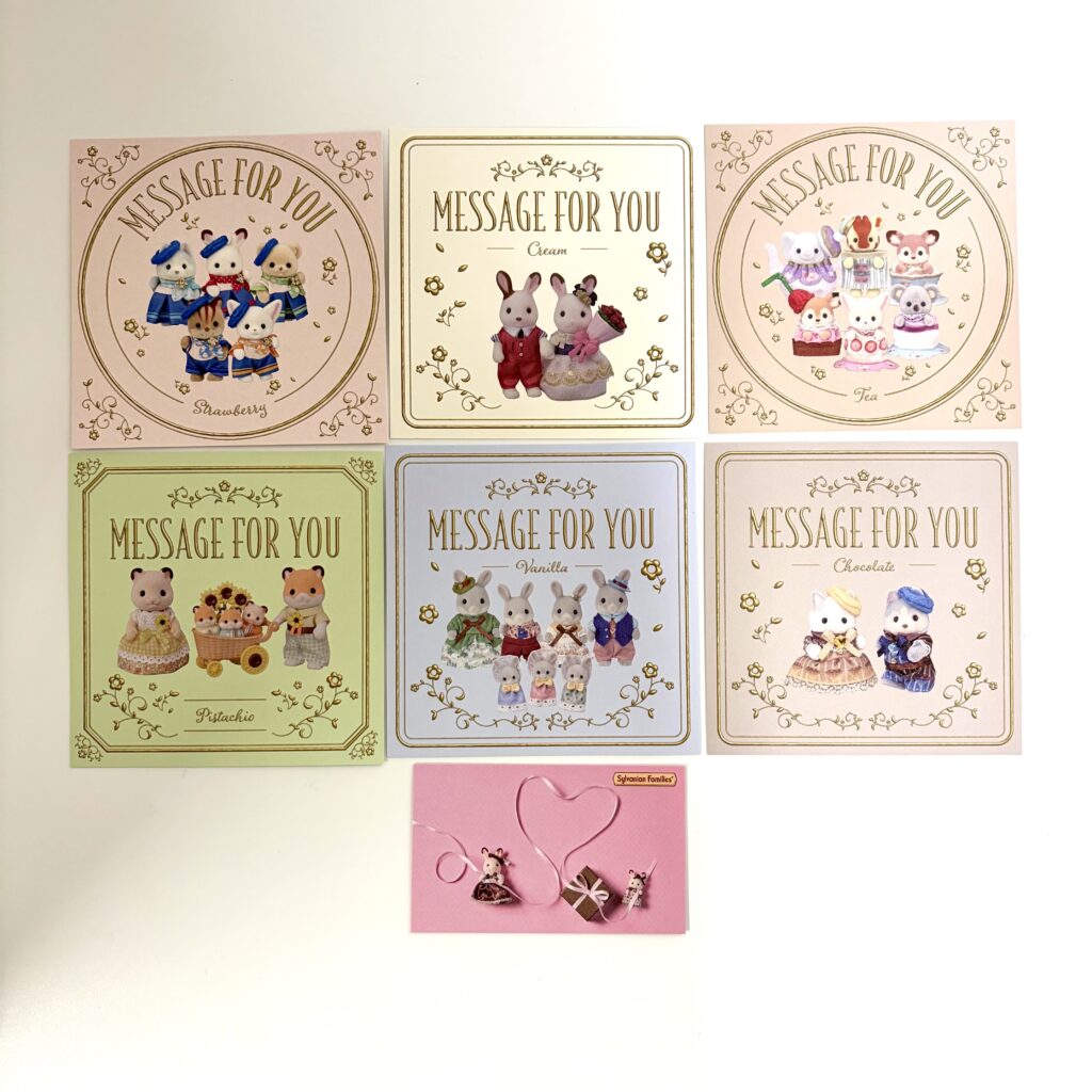 Message Card Set Sylvanian Families Calico Critters