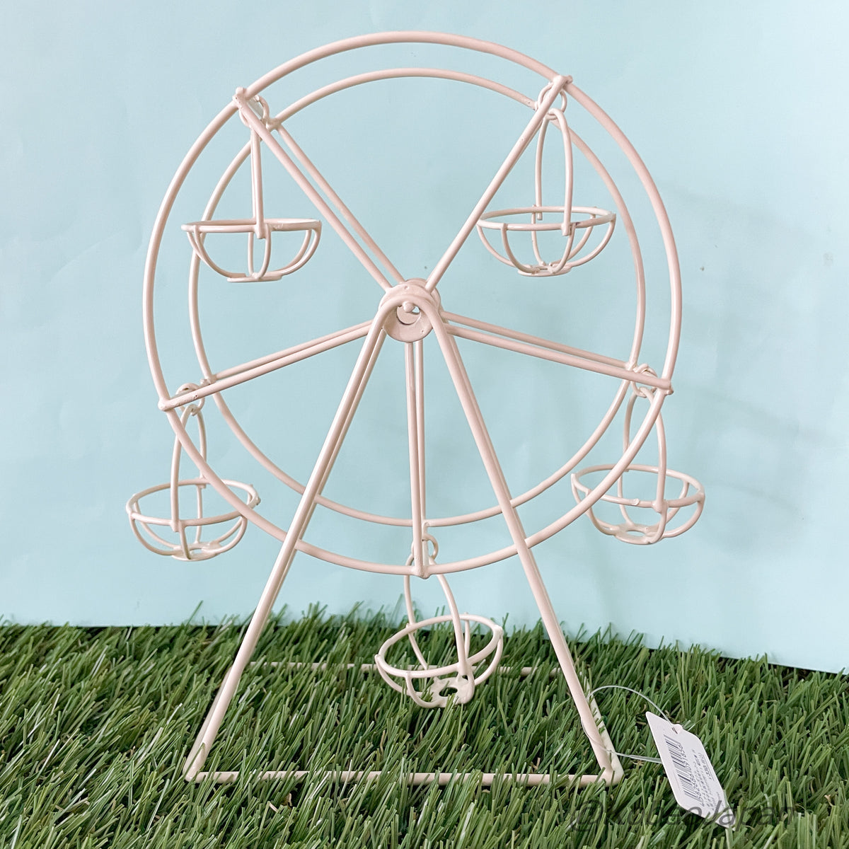 Iron Ferris Wheel Ornament - Ivory Natural Kitchen