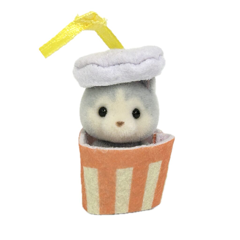 Doki Doki متجر هامبرغر للأطفال كلب هاسكي صغير 2026 Sylvanian Families Calico Critters