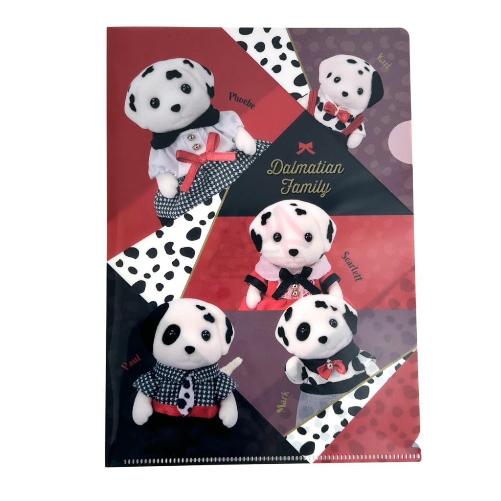 A5 Clear File Dalmatian Family Sylvanian Families Calico Critters