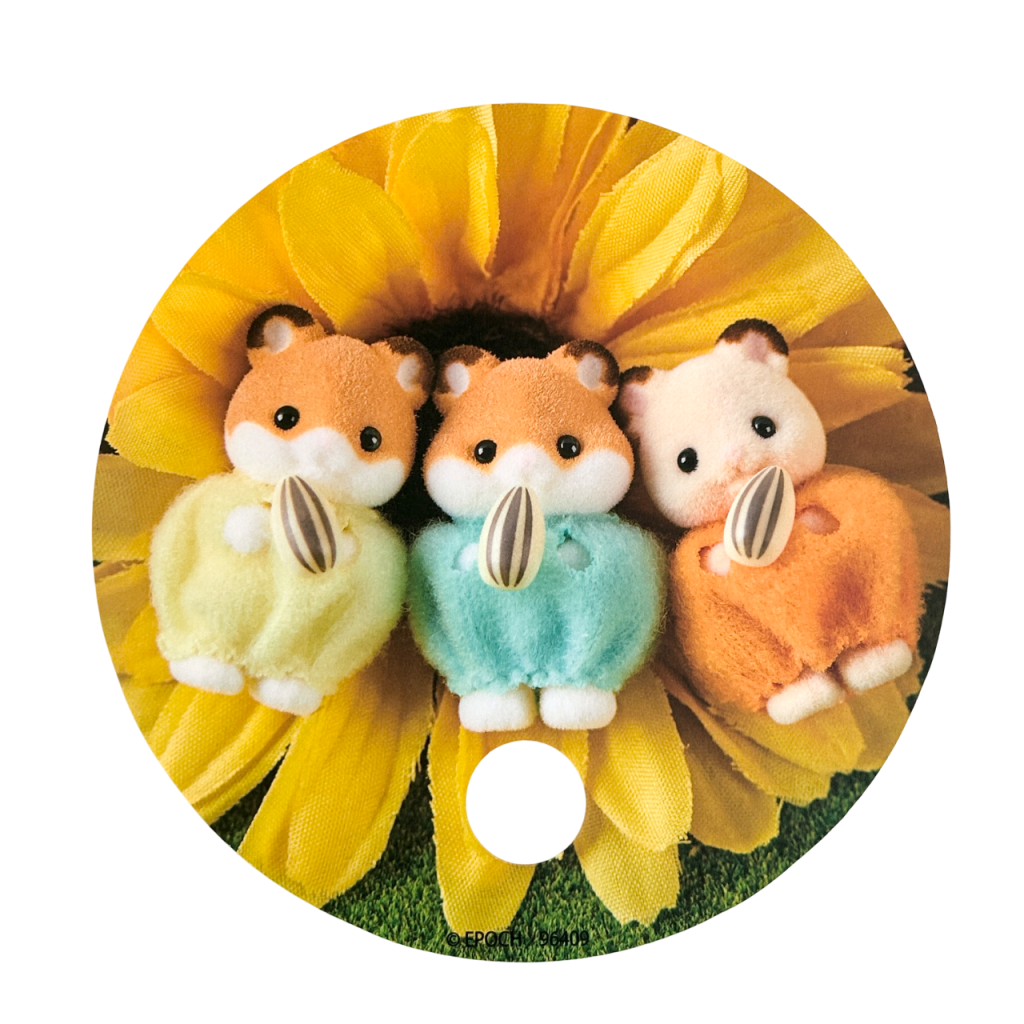 Uchiwa Fan Citrus Bird Hamster Baby Sylvanian Families Calico Critters