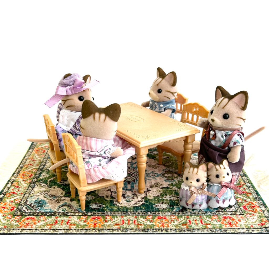 Tapis de style persan vert