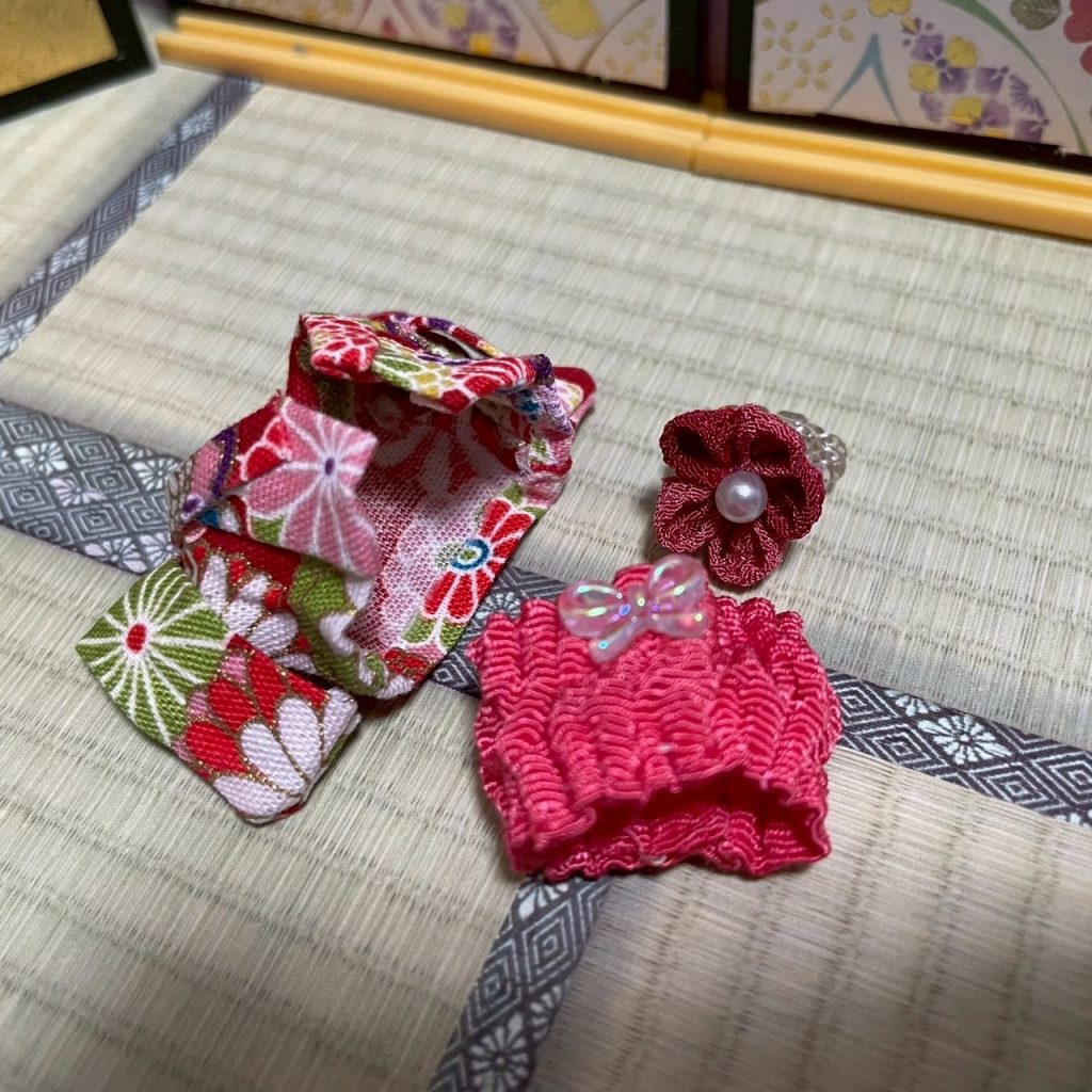 Baby Hakama 3-Piece Set C Handmade