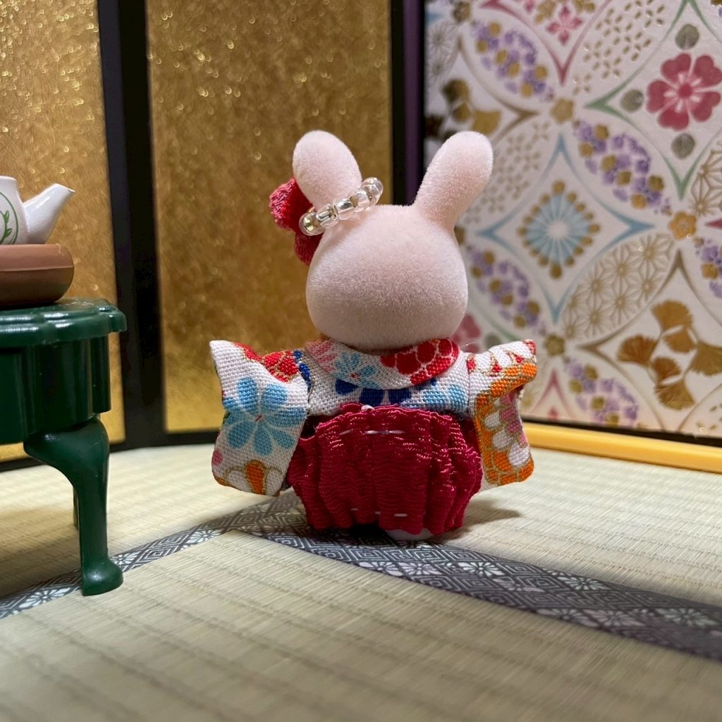 Baby Hakama 3-Piece Set D Handmade