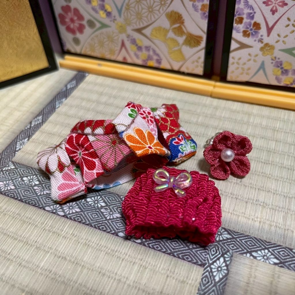 Baby Hakama 3-Piece Set D Handmade