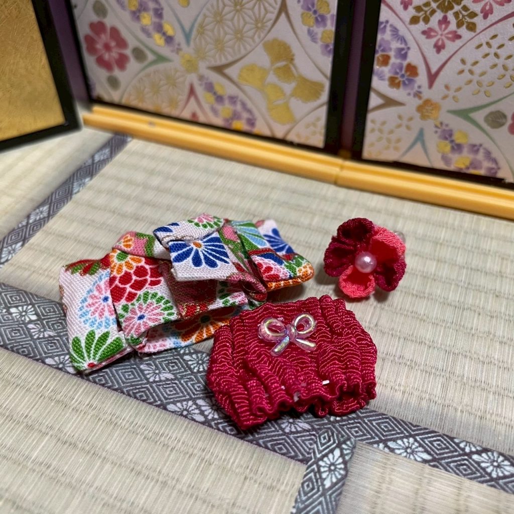 Baby Hakama 3-Piece Set E Handmade