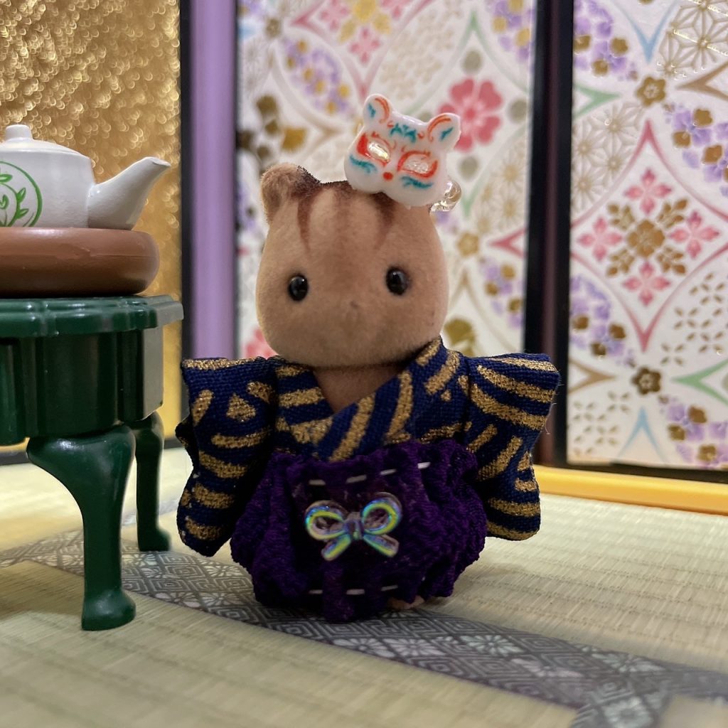 Ensemble 3 pièces Baby Hakama C Familles Sylvanian Calico Critters