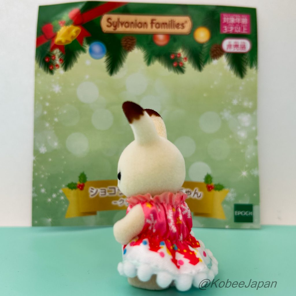 Chocolate Rabbit Baby Christmas Dress عائلات سيلفانيان كاليكو كريترز