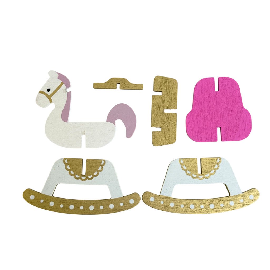 Miniature Rocking Horse Pink Seria