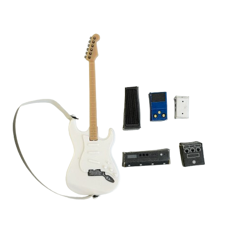 Miniature Electric Guitar White Cando