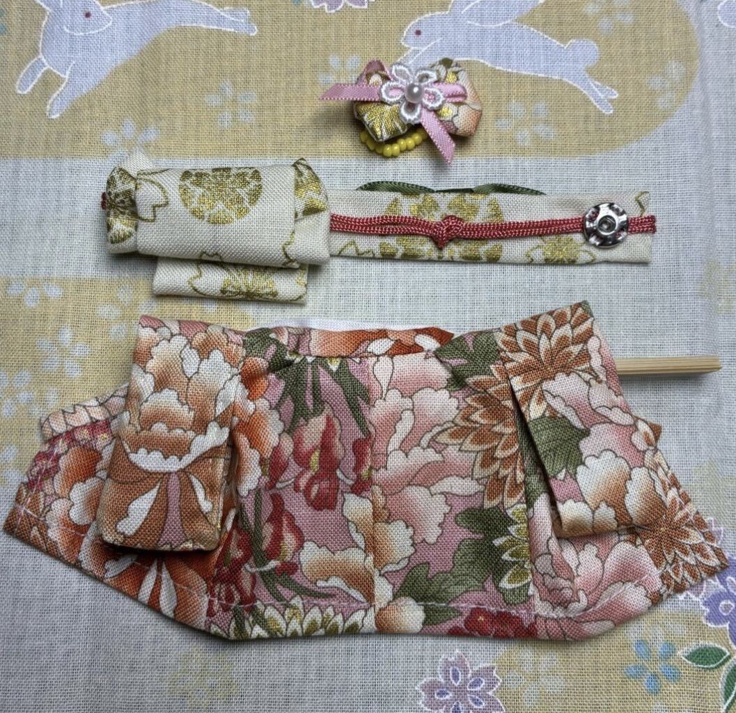 Pink Floral Kimono Set for Mother Handmade
