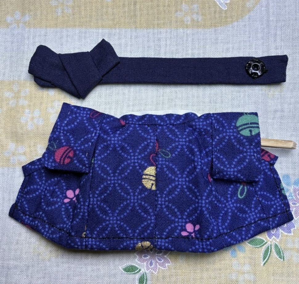 Blue Kimono Set for Father Handmade