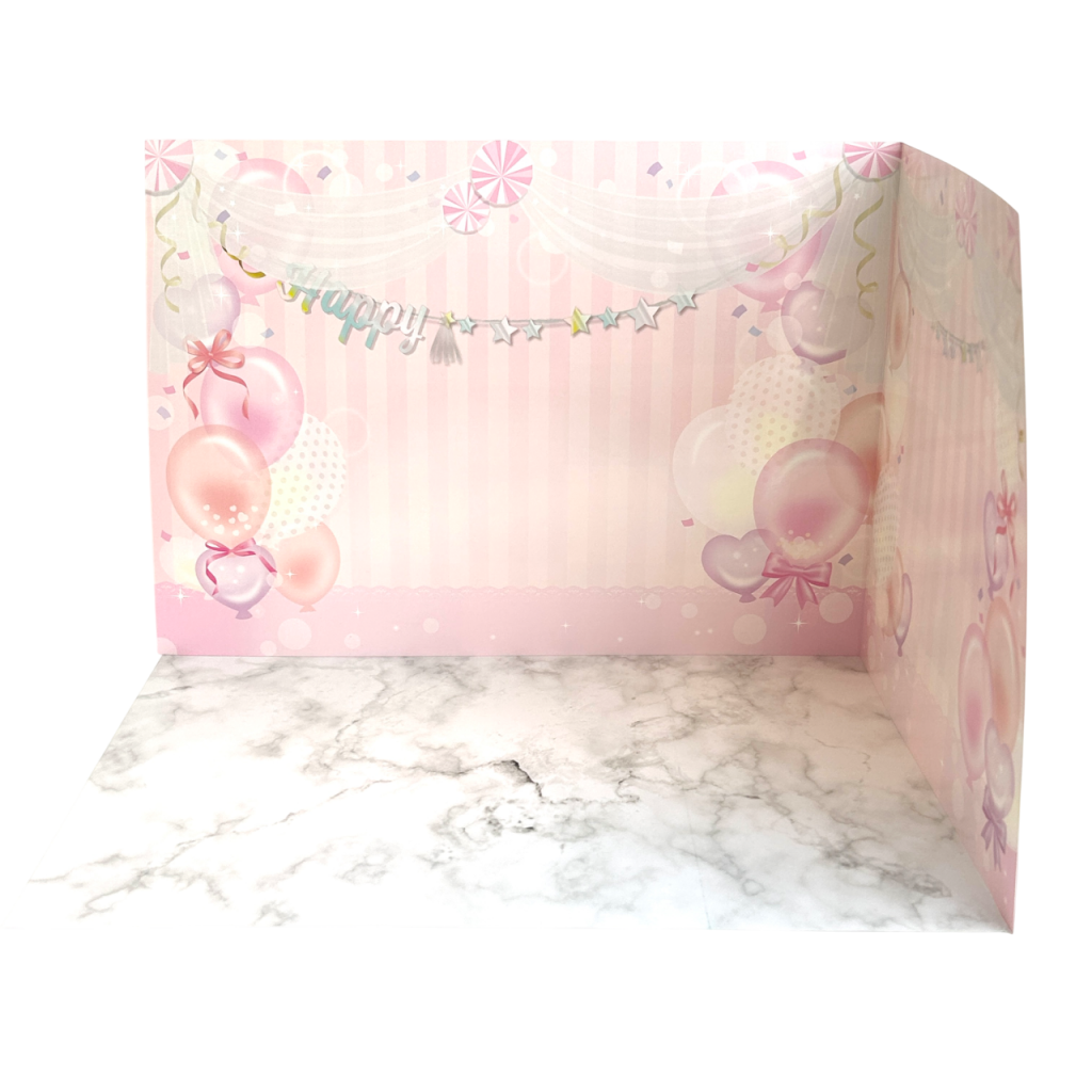Double-Sided Background Board B4 Size Dreamy Cute Party Room Seria