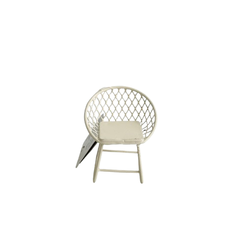Iron Chair White DAISO
