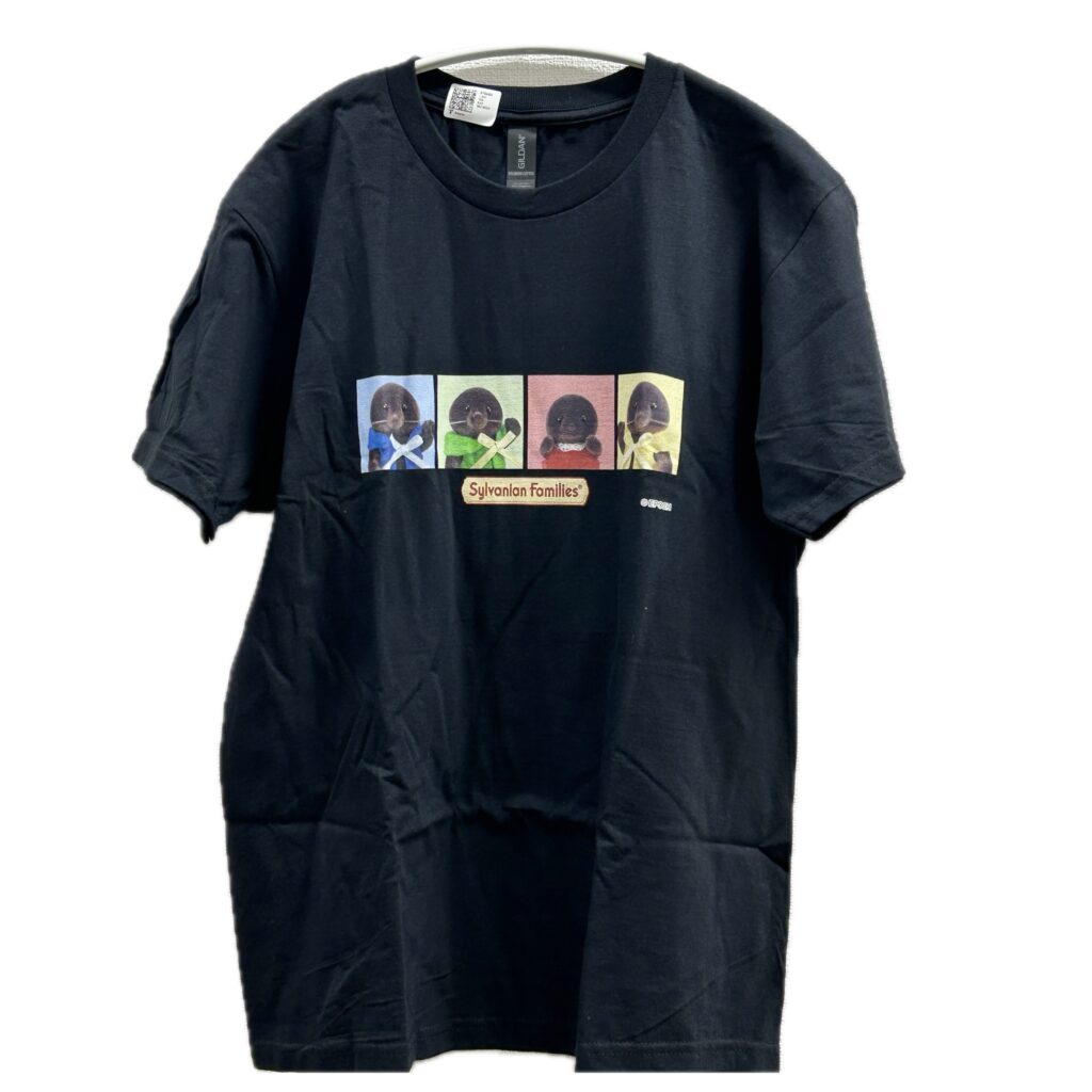 Mole Family Colorful T-Shirt Black XS Amazon Original Sylvanian Families Calico Critters