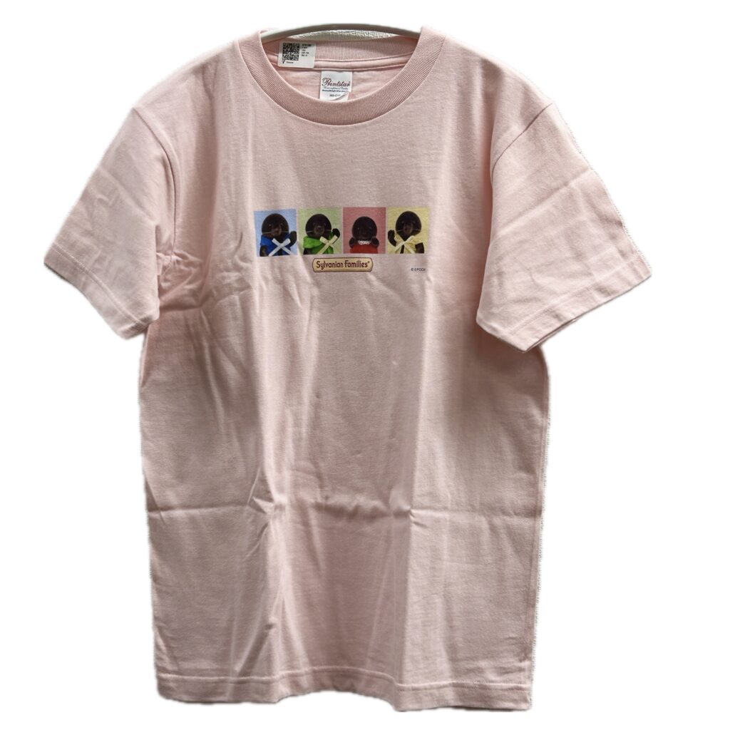Mole Family Colorful T-Shirt Light Pink Amazon Original Sylvanian Families Calico Critters