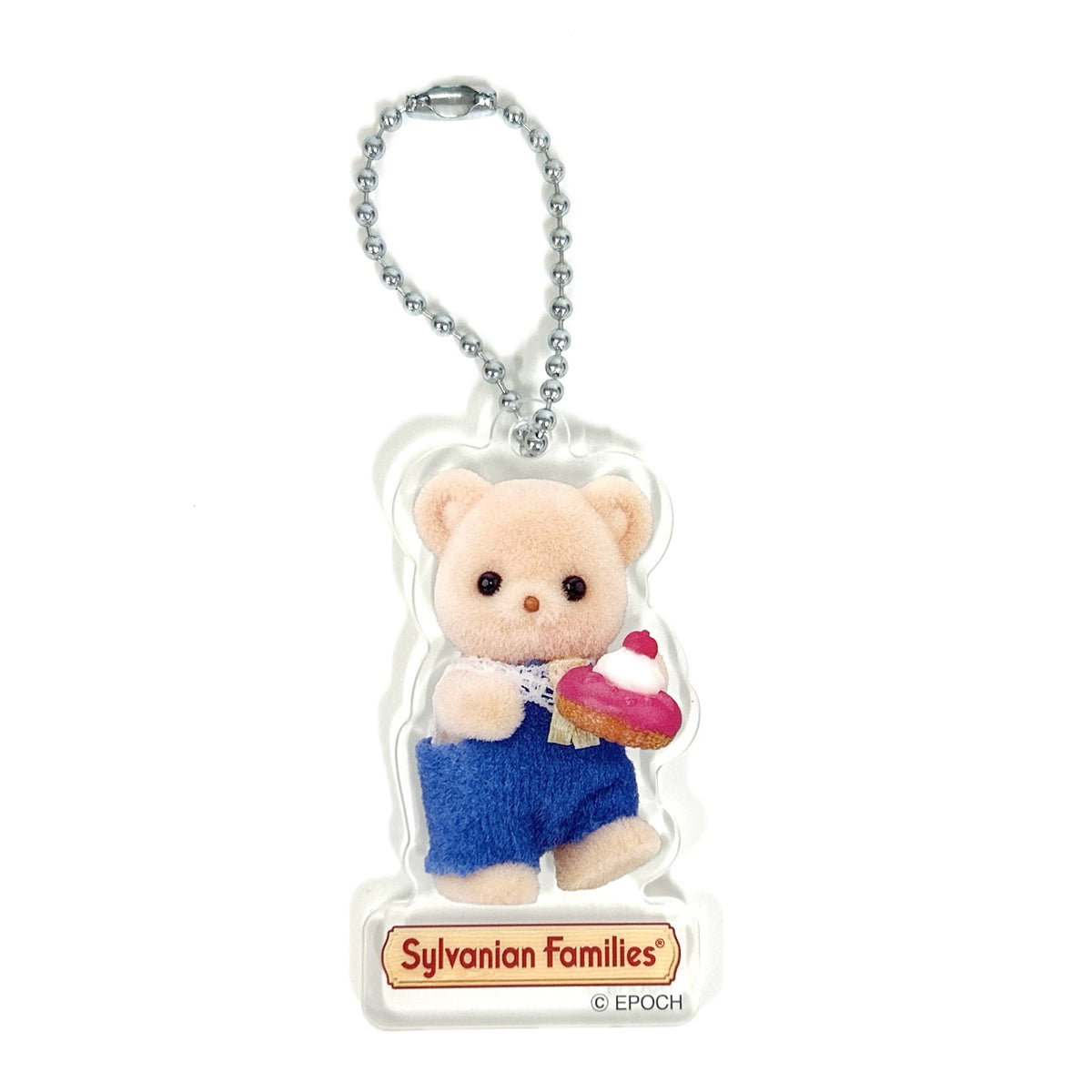 Key Chain Baby Acrylic Donut Biscuit Bear 2026 Sylvanian Families Calico Critters