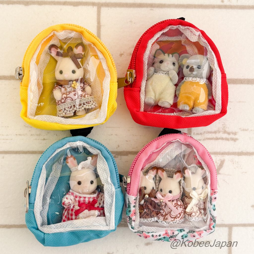 Capsule Toy Miniature Doll Backpack Blue BUNBUN