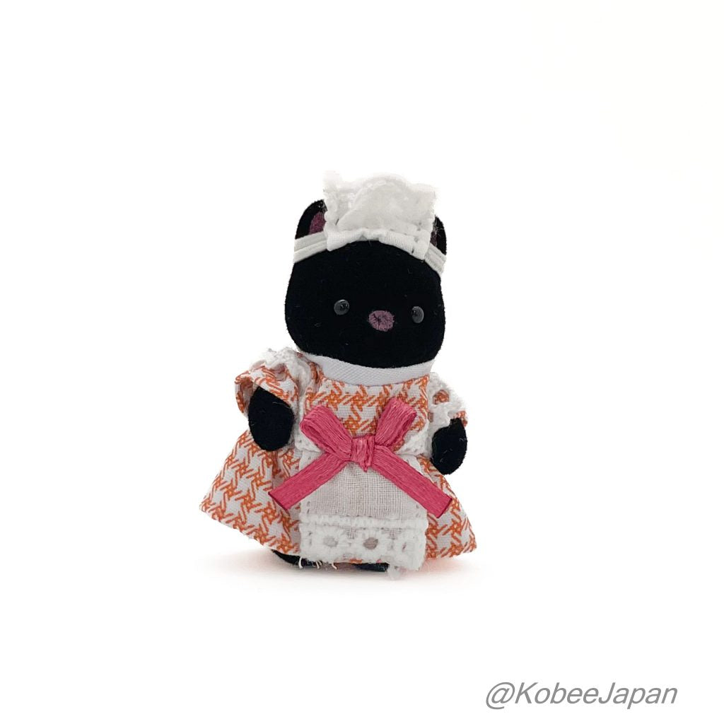 Forest Kitchen Baby Midnight Cat Waitress Sylvanian Families Calico Critters