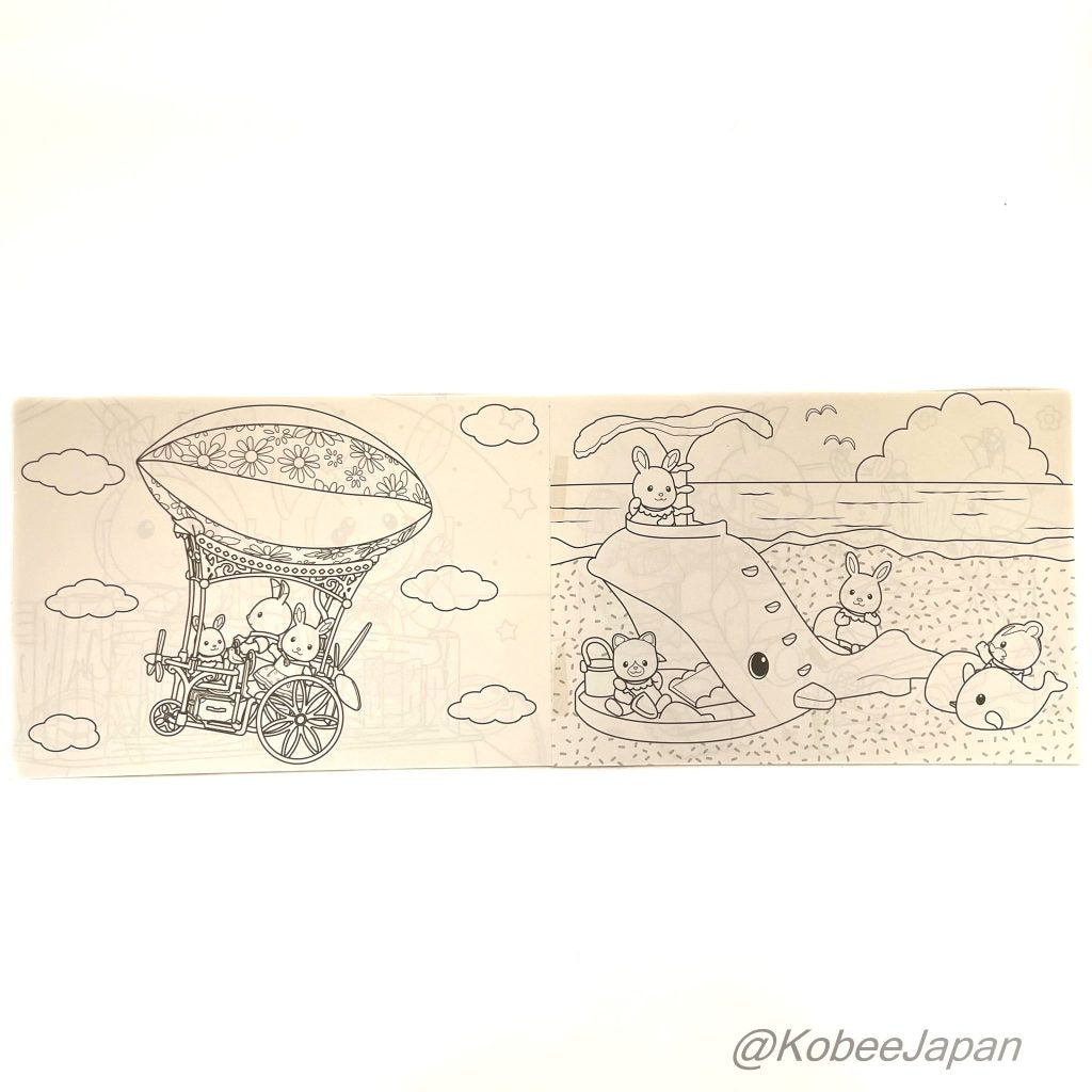 Livre de coloriage Jaune Sylvanian Families Calico Critters