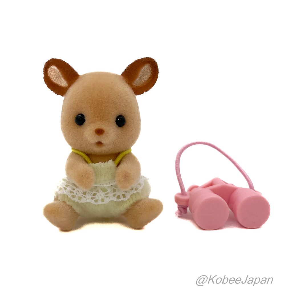 Serie de Camping para Bebés Ciervo Bebé con Binoculares Familias Sylvanian Calico Critters