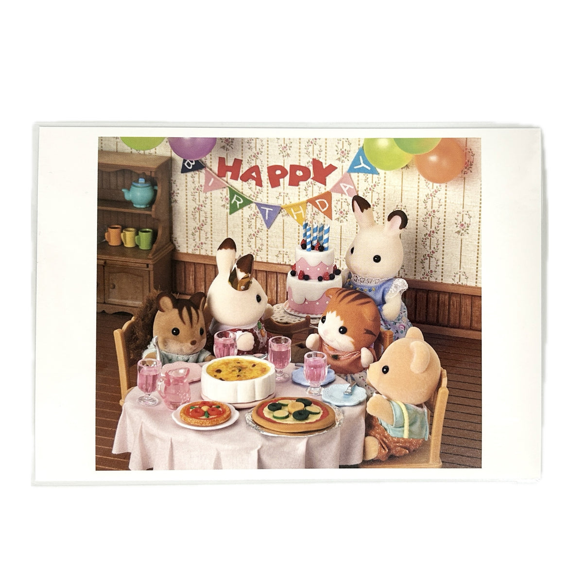Postcard Birthday Sylvanian Families Calico Critters