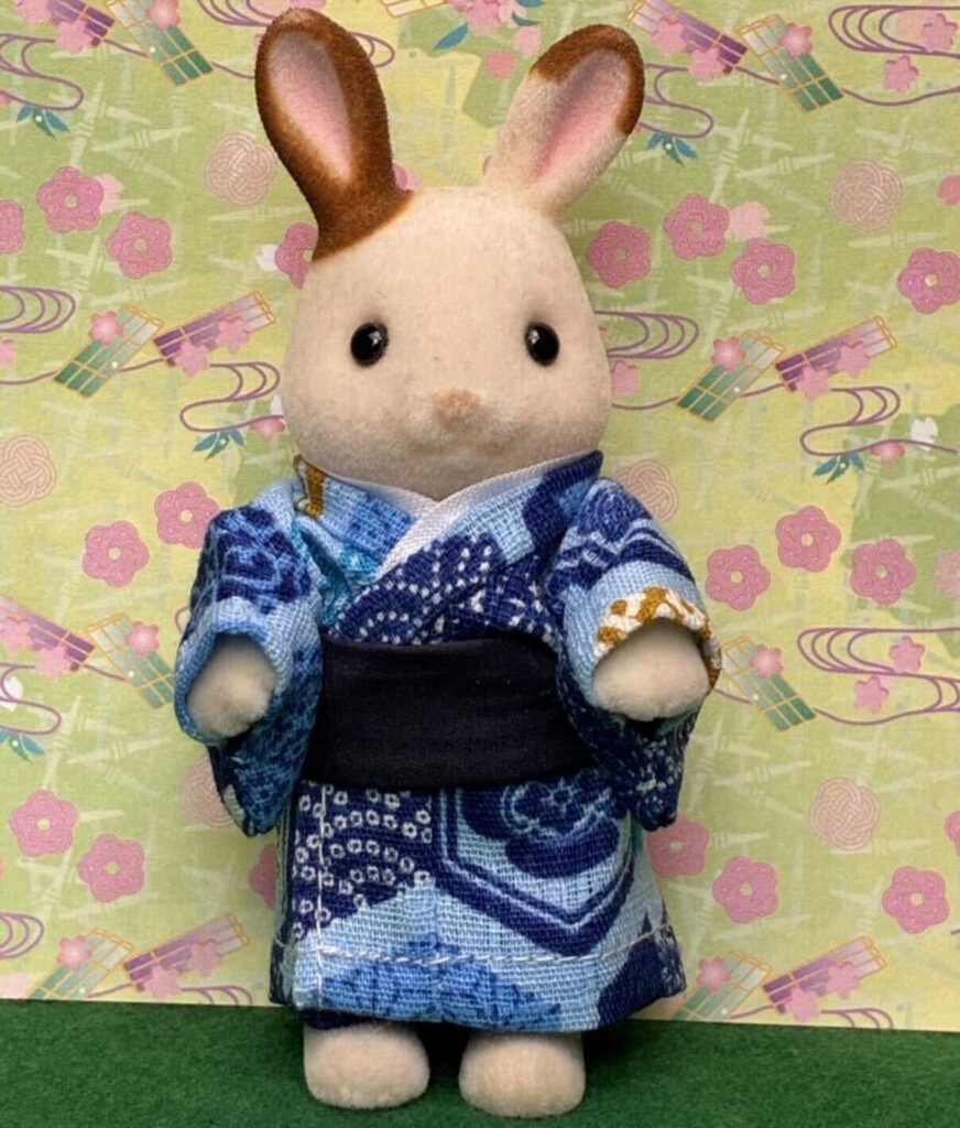 Kimono bleu clair pour grand frère fait main