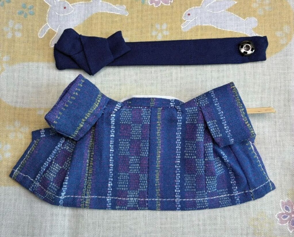 Kimono bleu fait main pour grand frère