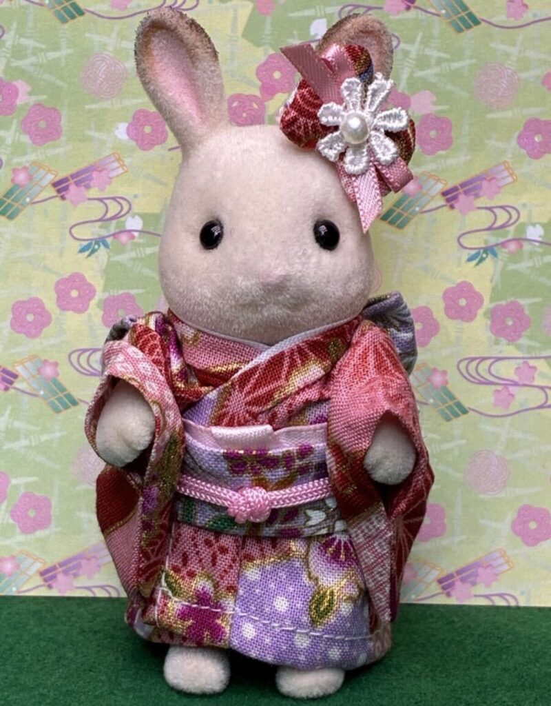 Kimono Rose Sakura Fait Main Pour Grande Sœur