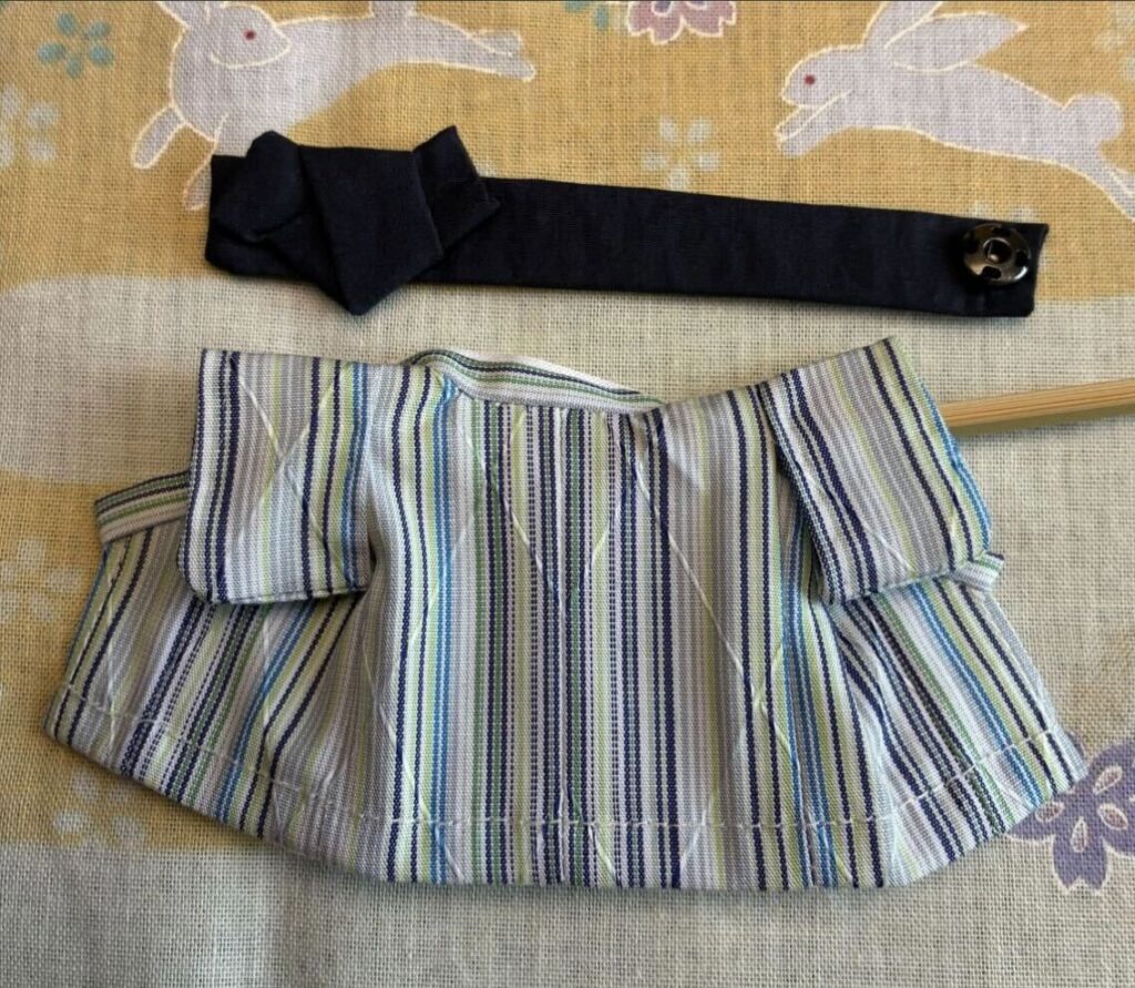 Blue Striped Kimono for Big Brother Handmade