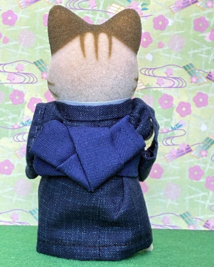 Navy Kimono for Father Handmade