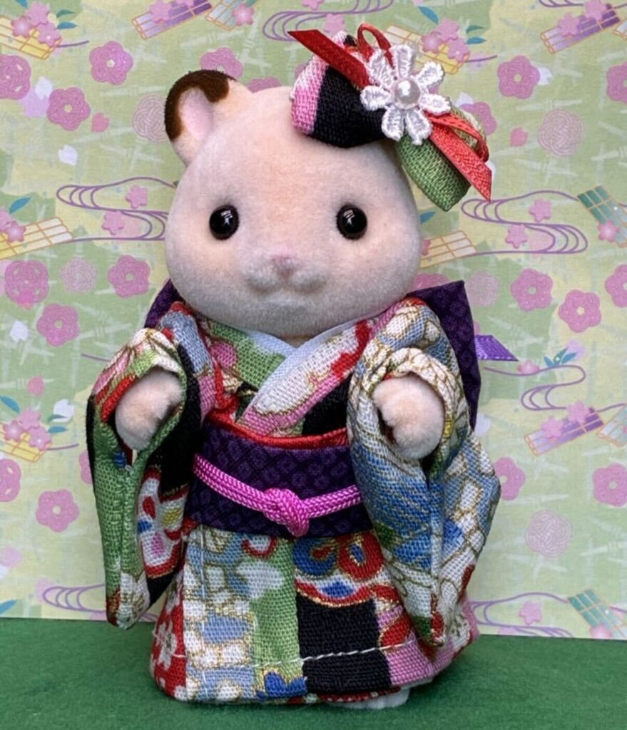 Busy Floral Kimono for Mother Handmade