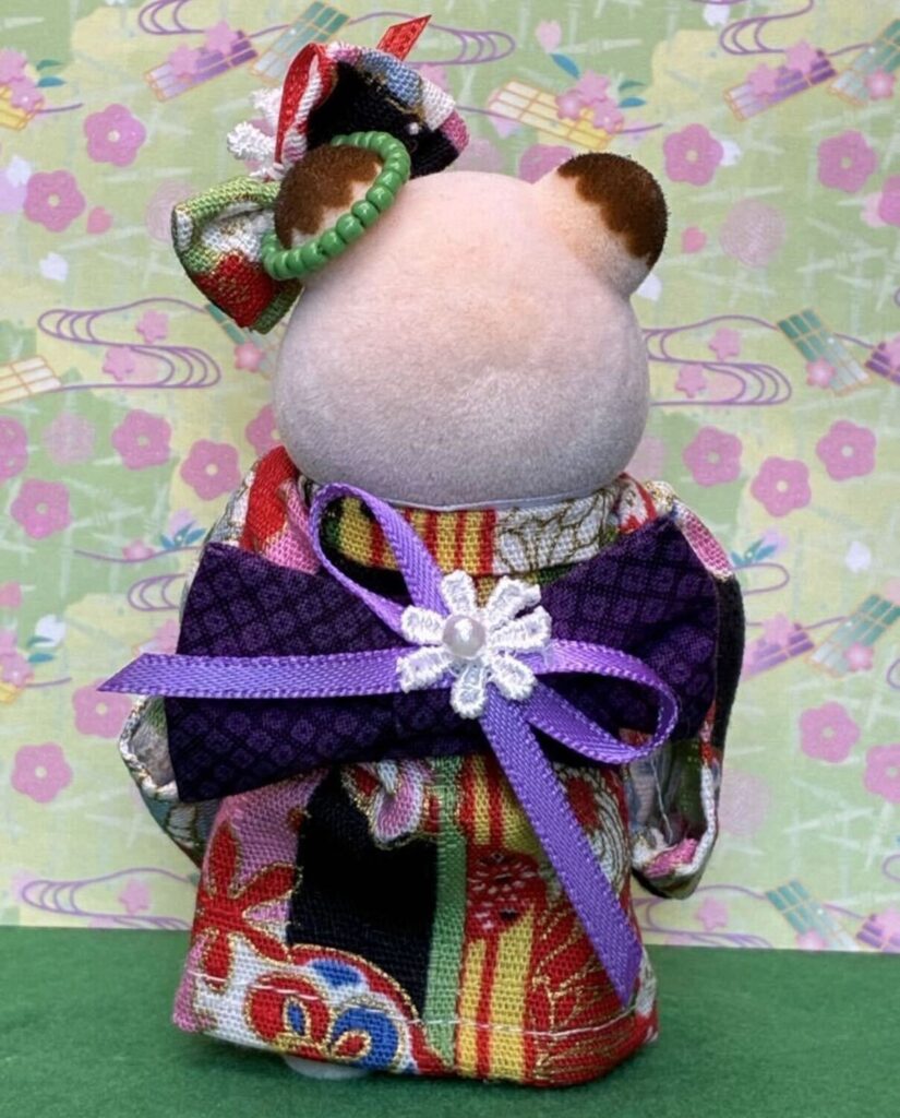 Busy Floral Kimono for Mother Handmade