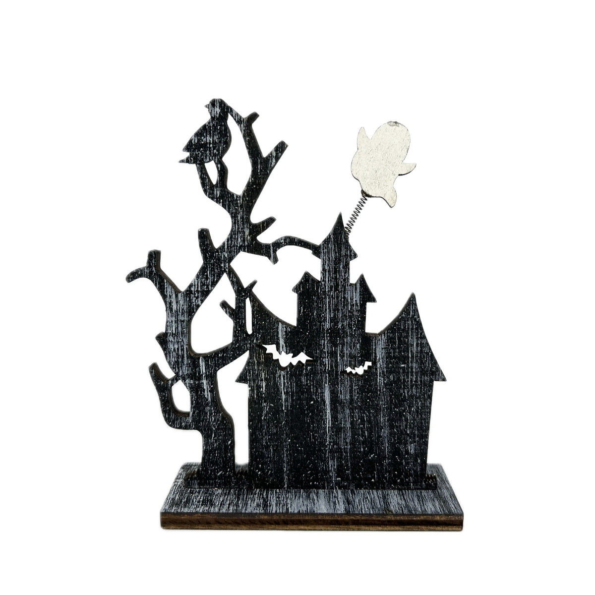Wood Halloween House Stand Ghost Seria