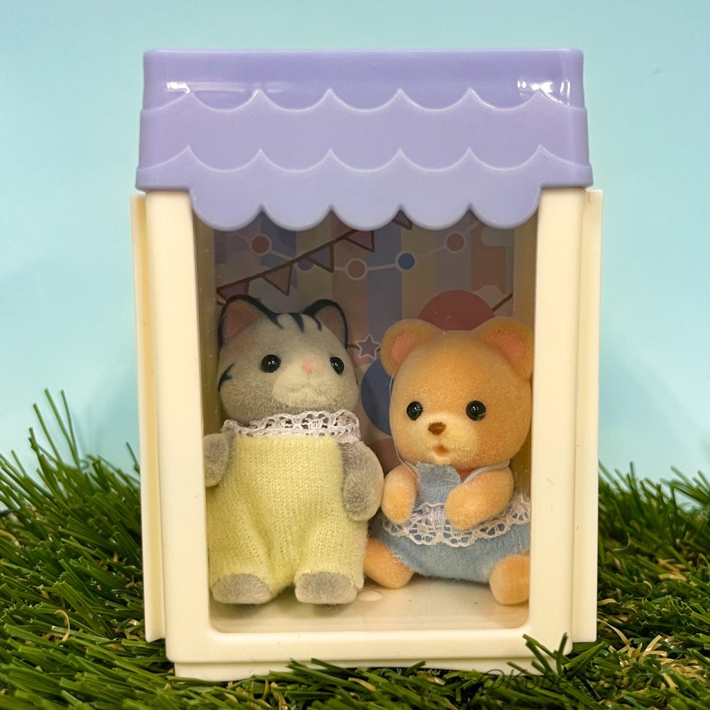 Seria House-Shaped Connectable Display Case Blue And White