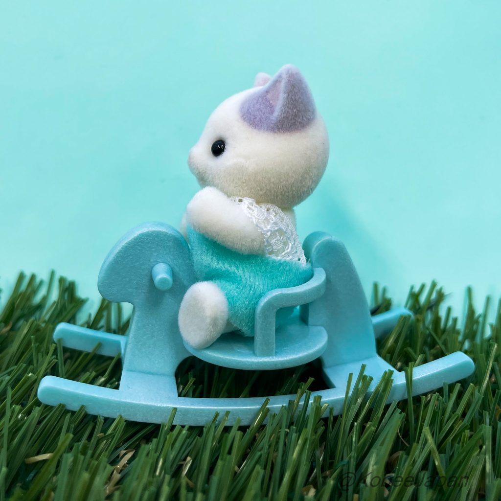 Baby and Rocking Horse 2 Series Latte Cat Sylvanian Families Calico Critters