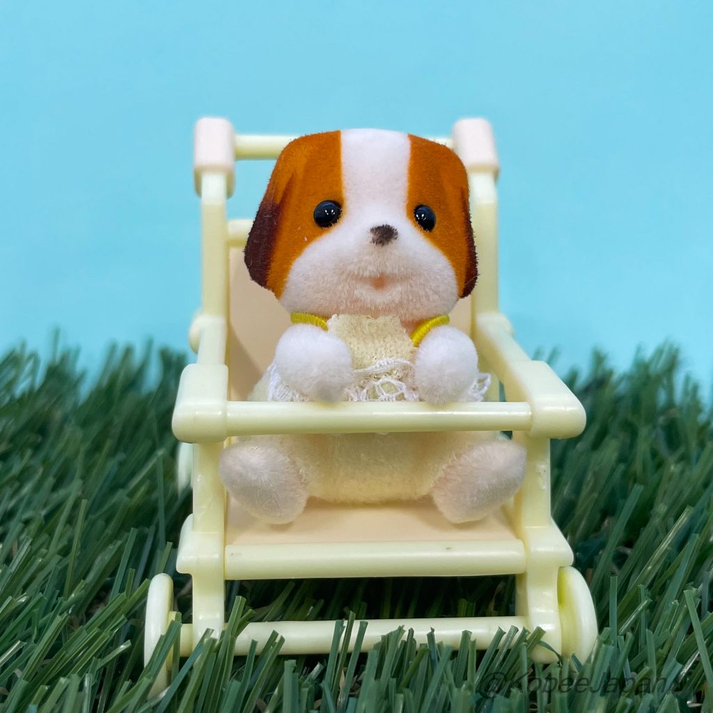 Serie de bebé y cochecito Chifón Perro Familias Sylvanian Calico Critters