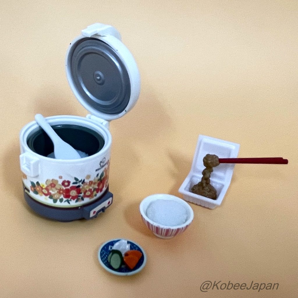 Repas faits maison 2 Natto et riz Re-ment