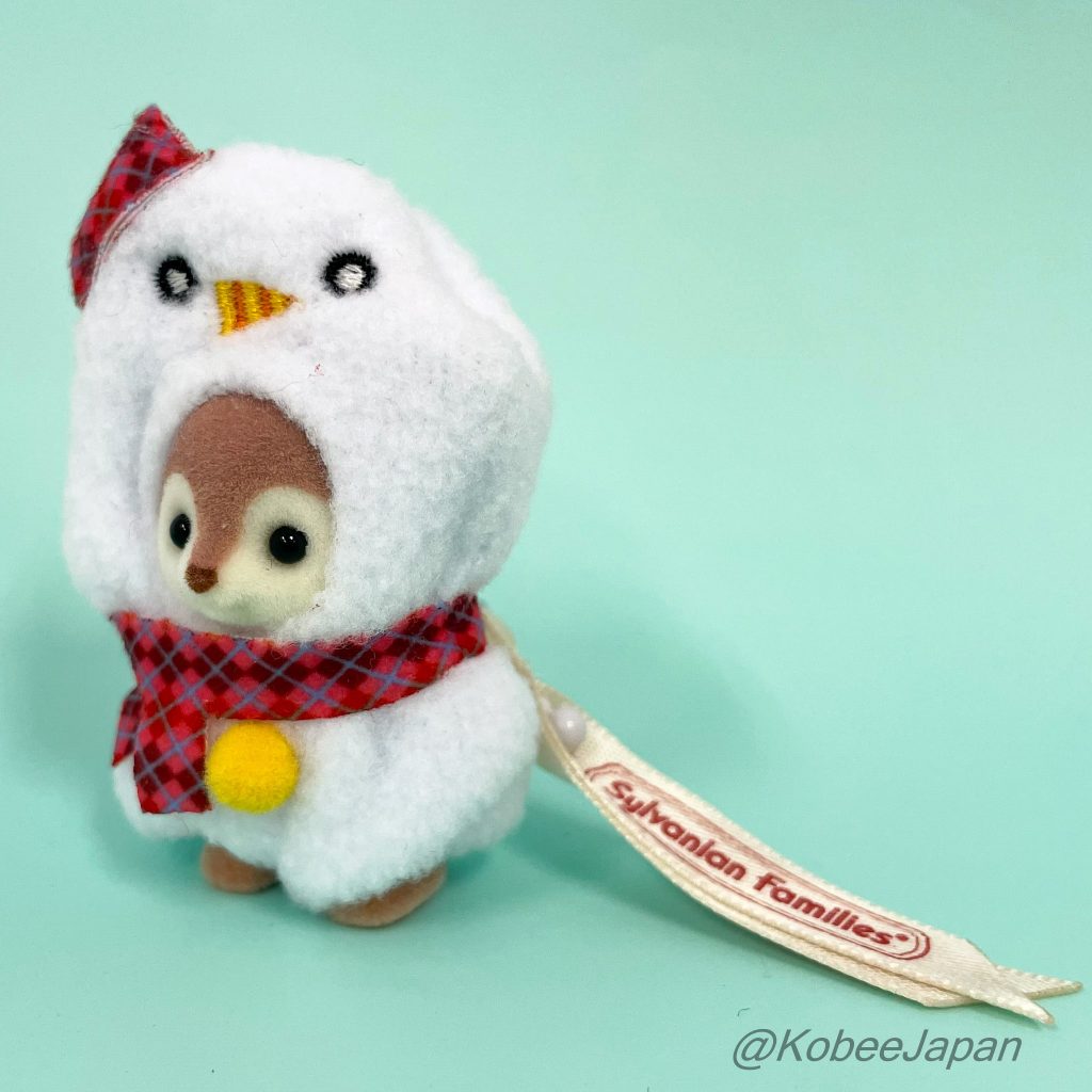 Porte-clés Bonhomme de neige Bébé cerf 2025 Sylvanian Families Calico Critters