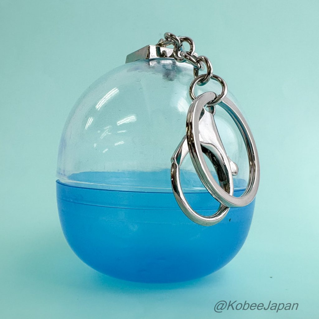 Capsule Keychain Portable Display Case Blue