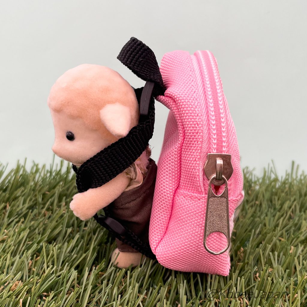 Capsule Toy Miniature Doll Backpack Pink BUNBUN