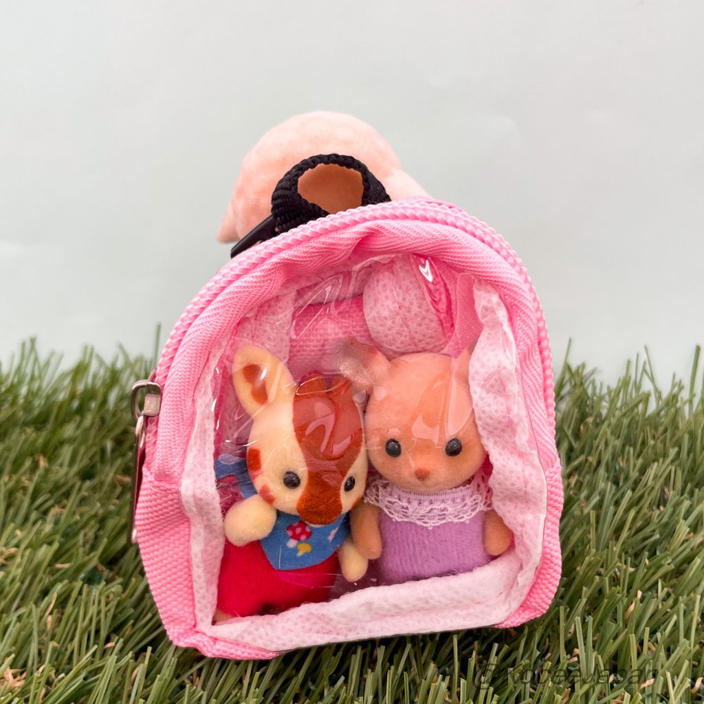 Capsule Toy Miniature Doll Backpack Pink BUNBUN