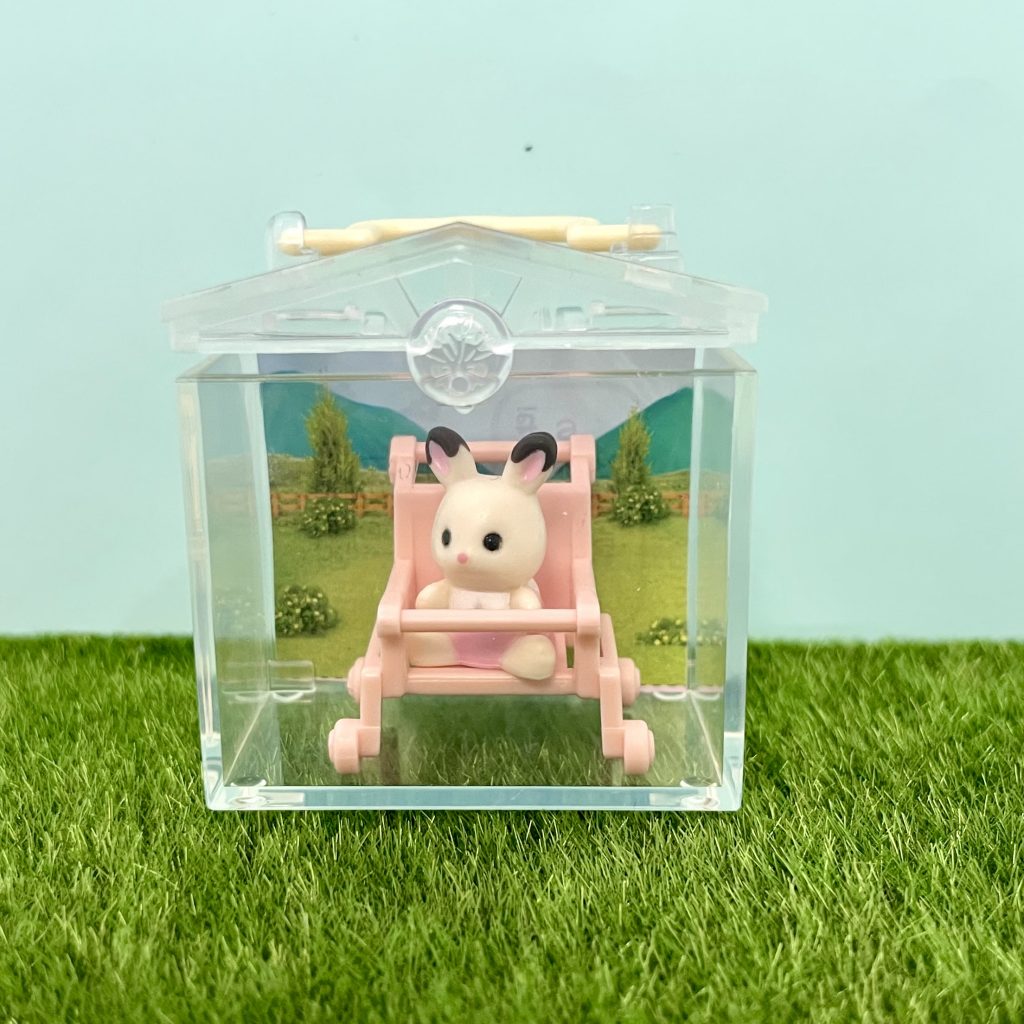 Capsules Toy Baby House Chocolate Rabbit Baby Stroller 2025 Sylvanian Families Calico Critters