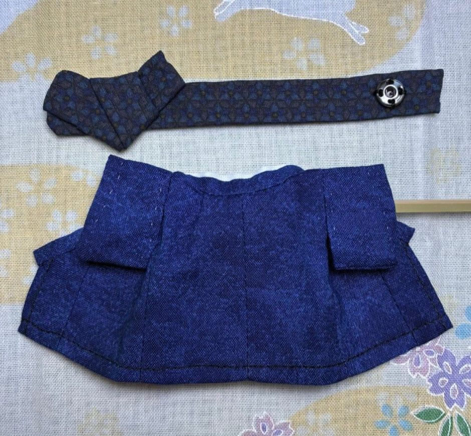 كيمونو كحلي للأب مصنوع يدويًا