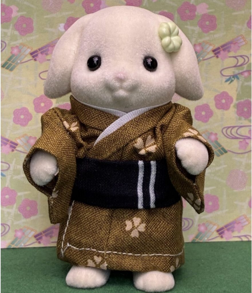 كيمونو أخضر زيتوني يدوي للأب