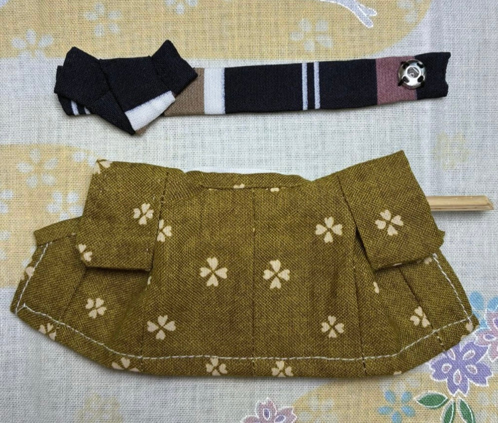 Olive Green Kimono for Father Handmade